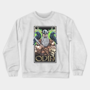 Odin-the Allfather-color no border Crewneck Sweatshirt